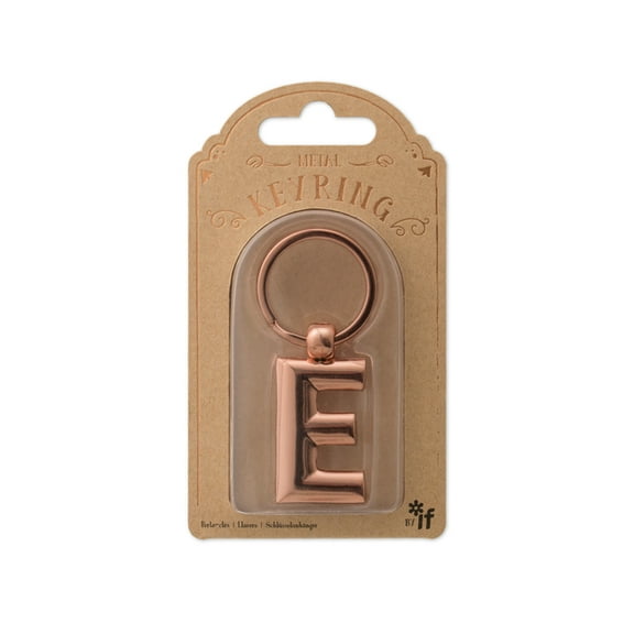 Copper Letter Keyrings Letter E (Other)