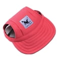 thumbnail image 5 of Leopard PrintXLPet Gorra de béisbol para perros Protección solar ajustable Gorra con visera deportiva con orificios para los oídos Chin, 5 of 5