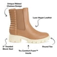 thumbnail image 2 of Journee Collection Womens Tatiana Round Toe Block Heel Chelsea Booties, 2 of 6