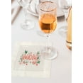 thumbnail image 6 of Jolitee Decorative Hemstitch Cocktail Napkins, 6"x6" Washable Linen-Like Cloth Napkins, Handmade for Entertaining and Everyday Use (Mom Pastel), 6 of 7