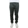thumbnail image 2 of Men's Slim-Fit Marled Fleece Joggers With Zipper Side Pockets (Sizes, S to 2XL), 2 of 9