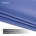 thumbnail image 3 of Uxcell Pack of 10 Pearlescent Film Flower Wrapping Paper 22.8x22.8 Inch Waterproof Dark Blue, 3 of 7