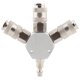 thumbnail image 1 of Conector Rápido de Vía Jadeshay Colector de Manguera de Aire de 3 Vías Adaptador Rápido, 1 of 8