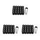 thumbnail image 4 of Riwesomey 20 piezas ABS tapa de válvula de neumático de coche portátil elegante de moda Universal Hexagonal protector de vehículo negro Type1 NO1, 4 of 6
