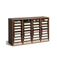 thumbnail image 1 of VEVOR Wood Literature Organizer 36 Compartments Removable Shelves Dark Brown, 1 of 9