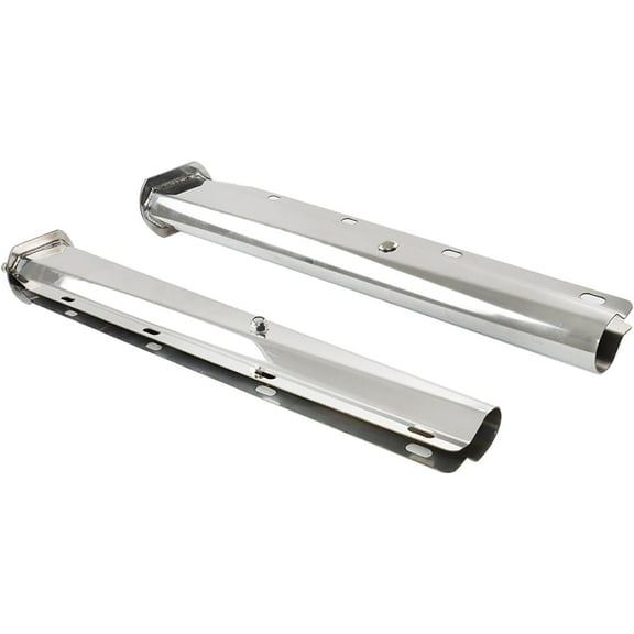 OTTULUR 30 Stainless Steel Chrome Straight Tapered Mud Flap Hanger 2 1/2 Bolt Spacing Spring Loaded Replacement for Semi Truck