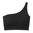 thumbnail image 5 of CUSTG Women Camis Sleeveless Solid Color One Shoulder Back Yoga Bra For Outdoor Sports Running And Fitness Tank Tops Trendy Female Summer Shirts, 5 of 6