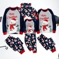 thumbnail image 1 of Family Christmas Matching Outfits 2023 New Cartoon Print Mother Father Kids Clothing Sets Xmas Family Look Cute Soft Pajamas Set, 1 of 4