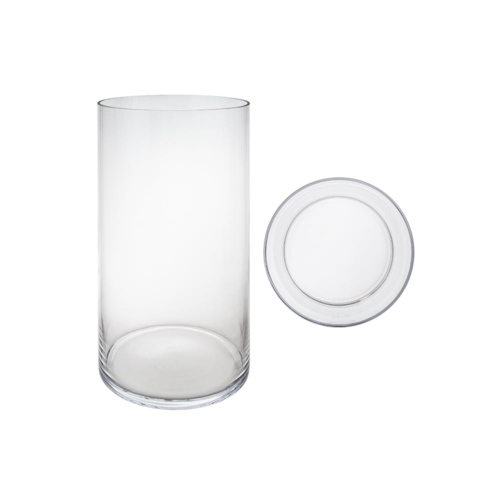 6" x 14" Cylinder Glass Vase Clear 1 Piece Mega Vases 