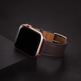 thumbnail image 5 of WFEAGL Genuine Leather Business Replacement Apple Watch Band 38mm 40mm 41mm Coffee/Rose Gold, 5 of 8