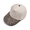 thumbnail image 5 of Lumistal Baseball Caps Trucker Hat Retro Leopard Print Contrast Brim Baseball Cap Adjustable Hat For Women Men Sun Hat For Summer Outdoor Sports Sun Hats for Women Khaki One Size, 5 of 7