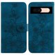 thumbnail image 1 of Funda para Google Pixel 8A con tarjetero y soporte magnético con diseño de lirio en relieve, 1 of 5