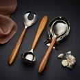 thumbnail image 3 of Nambe Gourmet Collection Curvo 13"  Serving Fork,  Acacia Wood and Stainless Steel, 3 of 7
