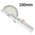 thumbnail image 2 of SAE Protractor 0-180° Rotary Angle Finder Stainless Steel Machinist Ruler, 2 of 11