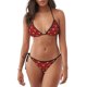 thumbnail image 1 of Fotbe Reindeer Faces Festive Red Traje de Baño para Mujer de Dos Piezas – Bikini Sexy de Tirantes Tipo Halter con Diseño Triangular, 1 of 6