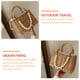 thumbnail image 4 of 1 bolso de paja de moda para mujer, bolso de playa, bolso rural portátil., 4 of 8