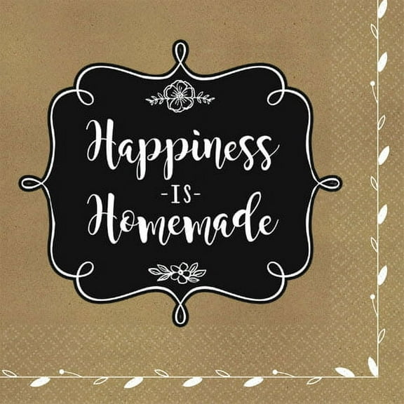 Happy Birthday 'Homemade and Delicious' Extra Large Lunch Napkins (16ct)