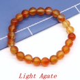 thumbnail image 3 of Pulsera de cuentas de piedra Natural para hombres y mujeres, cuarzo de cristal, amatista, aguamarinas, Jades, joyería, ágata, brazalete elástico, 3 of 5