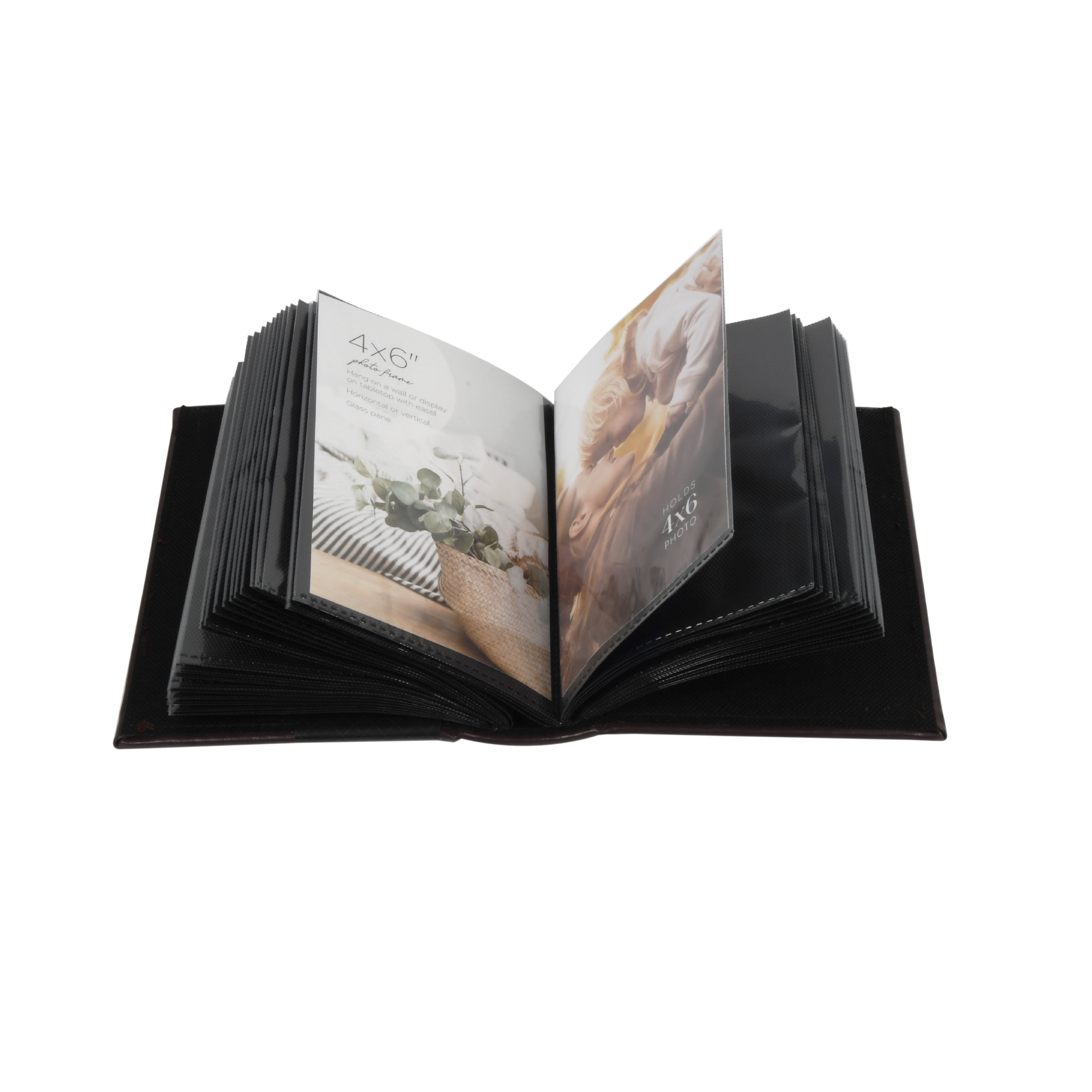 New View Gifts Faux Leather Mini Photo Album-Burgundy