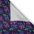 thumbnail image 3 of Ambesonne Dark Purple Kitchen Curtains, Roses Graphics on Dark, 55"x45", Violet Blue Multicolor, 3 of 3