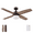 Espresso, variant on Prominence Home Atlas 44" Champagne Ceiling Fan with Light, Remote Control, 4 Blades & Reverse Airflow