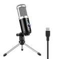 thumbnail image 1 of Youkk USB Condenser Microphone With Stand for Laptop Computer Windows Studio Recording Streaming, 1 of 6