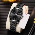 thumbnail image 3 of Montre pour Hommes à Quartz, Montre Habillée Classique à Quartz à Double Date en Acier Inoxydable, 3 of 8