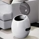 thumbnail image 3 of Cubo de basura, cubo de basura de lujo con compartimento ovalado y capas reforzadas interior y exterior. Cubo de basura para uso doméstico con tapa y forro extraíble para sala de estar., 3 of 7