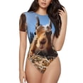 thumbnail image 1 of Balery Close-Up Curious Squirrel Body de cuello redondo de manga corta para mujer Tops de manga corta Tops básicos-XX-Large, 1 of 7