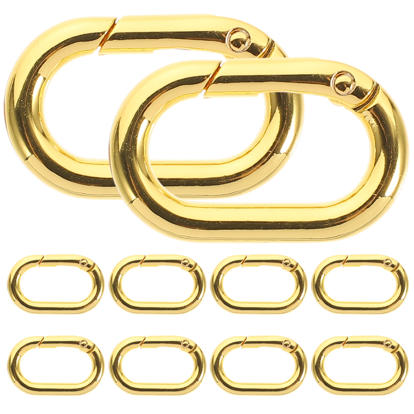 1 Set S Shape Hanger Hooks with Shackle Lyre Seal Brass Clasp for