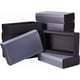 thumbnail image 1 of Paquete de 12 cajas de regalo rectangulares grandes de papel kraft negro con cajón y ventanas de PVC transparente de 6,5 x 4 x 1,5 pulgadas., 1 of 9