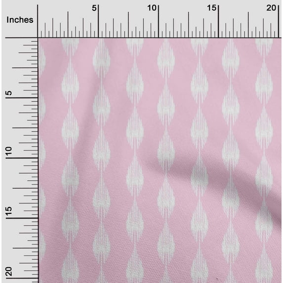 oneOone Cotton Flex Fabric Stripe Ikat Print Fabric By Yard 40 Inch Wide