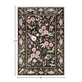 thumbnail image 3 of Rugs America Hanna VA30A Gardenia Pink Onyx Floral Transitional Black Area Rug, 8'x10', 3 of 7