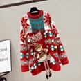 thumbnail image 2 of Suéter del día de Navidad para mujer, jersey largo y grueso de otoño e invierno, nuevo estilo novedoso, suéteres informales de moda para celebridades, regalos 2024, 2 of 4
