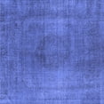 thumbnail image 1 of Ahgly Company Indoor Square Oriental Blue Industrial Area Rugs, 3' Square, 1 of 4