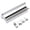Silver, variant on HONMEET 5-Piece Stainless Steel Guitar Slides with Picks for Enhanced Sustain and Clear, Crisp Sound Performance