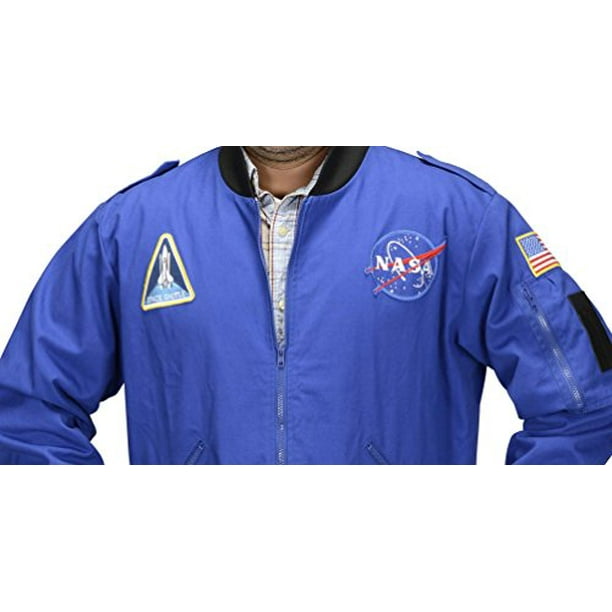 Nasa blue flight clearance jacket