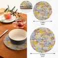 thumbnail image 3 of Pot Holders Trivets Set Pure Cotton Potholders Set, Set of 2, Blooming Flowers Hot Pot Trivets One 9.45 Inch and One 7 Inch for Kitchen Pans Bowl Teapot, 3 of 7