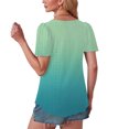 thumbnail image 3 of Spring Tops For Women Sevevn Women's Spring/Summer Gradient Round Neck Sleeve Short Sleeve Top T-shirt Oversized T-Shirts For Women, 3 of 7