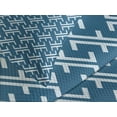 thumbnail image 4 of Ambesonne East Quilted Bedspread Set 3 Pcs, Ocean Inspired Oriental, King Size, Blue White, 4 of 5