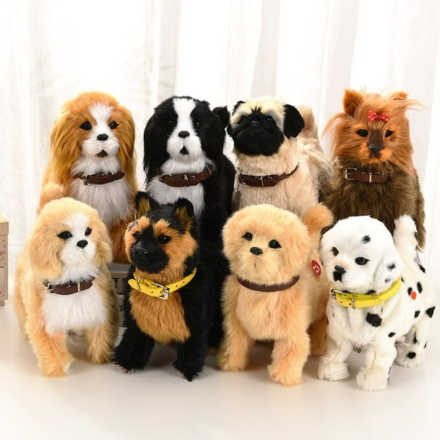 CUITING New Simulation Robot Dog Electronic Pet Sound Control Walking Nodding Music Touch Control Robot Animal Pet Children Toy Gifts