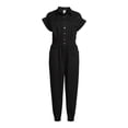 thumbnail image 5 of No Boundaries Juniors’ Button-Front Jumpsuit, 5 of 5
