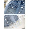 thumbnail image 5 of GYRATEDREAM Toddler Baby Girls Summer Denim Skirt New Kids Daisy Print Elastic High Waist A Line Jean Mesh Tulle Skirt Blue for 3-14Y, 5 of 8