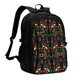 thumbnail image 1 of Balery Mexican Flower 2 Mochila con carga USB para hombre y mujer - Mochila impermeable y antirrobo para laptop con puerto USB para viajes, trabajo, 1 of 7