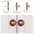 thumbnail image 4 of 4 Pcs Space Galaxy Nebula Knobs for Kitchen Cabinet Cupboard Dresser Bookcase Drawer Pulls Handles Round Home Decor, 4 of 5