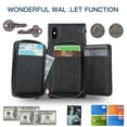 thumbnail image 5 of Funda tipo cartera para iPhone XS Max con tarjetero y correa para el hombro para mujer, 5 of 5