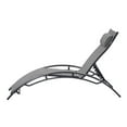 thumbnail image 3 of Kadyn 2PCS Set Chaise Lounges Outdoor Lounge Chair Lounger Recliner Chair For Patio Lawn Beach Pool Side Sunbathing, Gray, 3 of 11