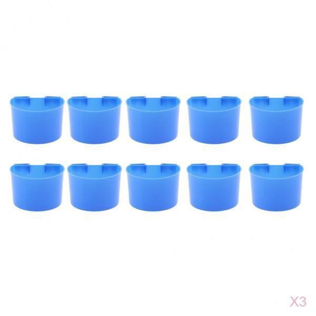 30PCS Aves de corral Tazones para pájaros Taza de agua de alimentación de alimentos