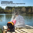 thumbnail image 2 of Ventilador de camping WESTTREE de 20000 mAh, funciona con pilas y luz, 2 of 7