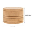 thumbnail image 2 of 1Pcs Children Tooth Container with Sealed Design Dust Proof Beech Wood Round Wooden Handle, 2 of 8